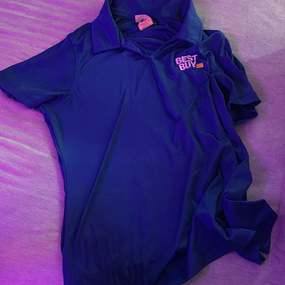 BEST BUY BLUE POLO SHIRT AVAILABLE IN S AND M